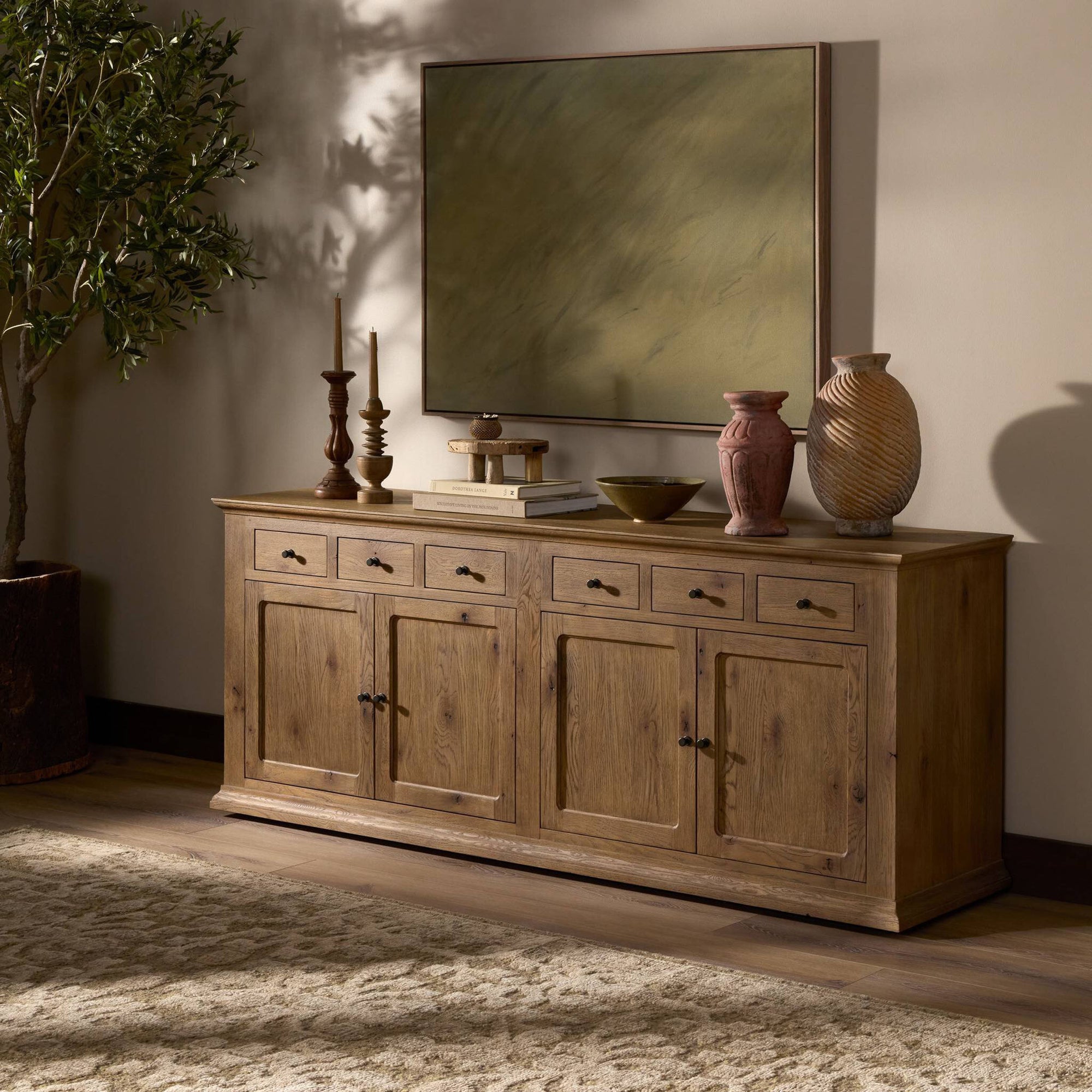 Harding Sideboard in Weathered Oak by Amber Lewis x Four Hands
