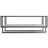 Harlow Square Cocktail Table, Rubbed Bronze-Furniture - Accent Tables-High Fashion Home