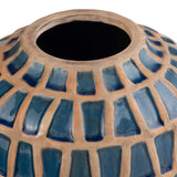 Harmon Vases, Blue, Set of 2-Accessories-High Fashion Home