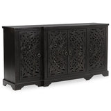 Harmony 4 Door Cabinet, Harvest Walnut-Furniture - Storage-High Fashion Home