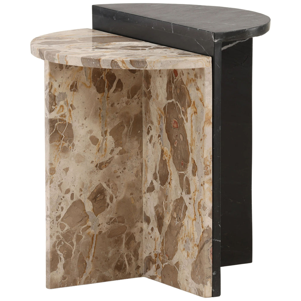 Harrington Nesting Table, Black/Cream, Set of 2