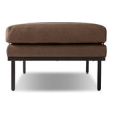 Harris Leather Accent Bench, Maestro Cigar by Four Hands-Furniture - Benches-High Fashion Home