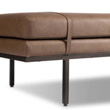 Harris Leather Accent Bench, Maestro Cigar by Four Hands-Furniture - Benches-High Fashion Home