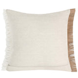 Harris Leather Pillow, Chestnut/Ivory-Accessories-High Fashion Home