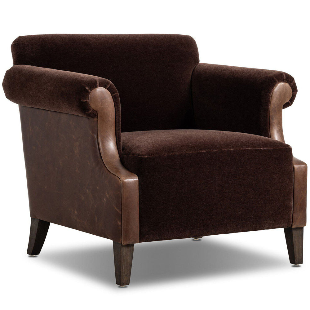 Harvey Chair, Monte Chocolate by Four Hands-Furniture - Chairs-High Fashion Home