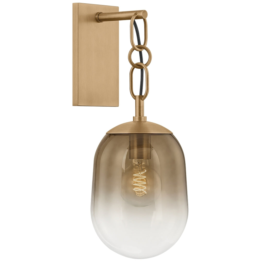 Harvey Wall Sconce, Patina Brasss