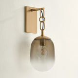 Harvey Wall Sconce, Patina Brasss