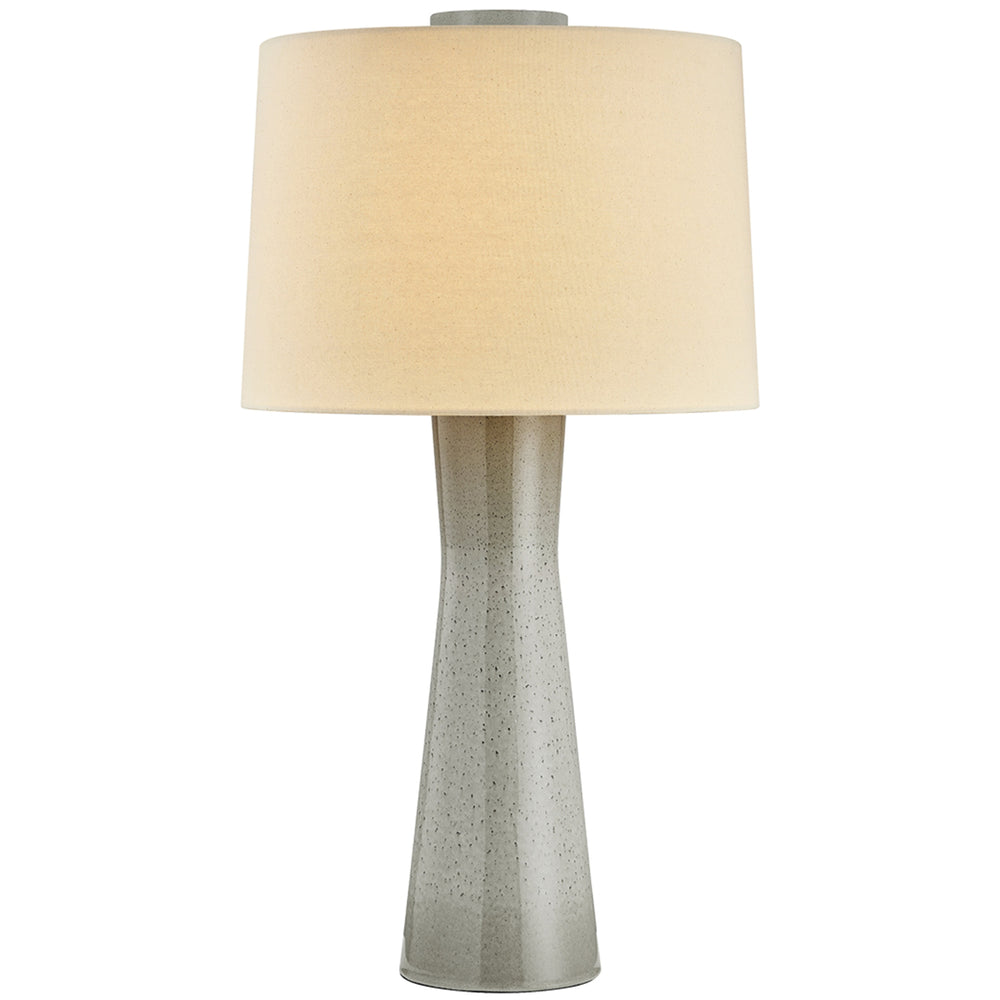 Havelock Table Lamp, Aged Brass/Ceramic Roan Grey