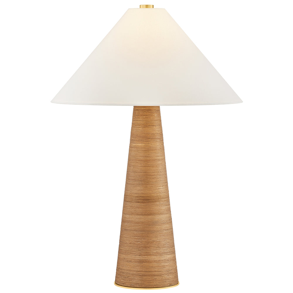 Haviland Table Lamp, Aged Brass
