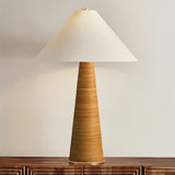 Haviland Table Lamp, Aged Brass