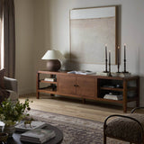 Hawkes Media Console, Dark Walnut by Four Hands