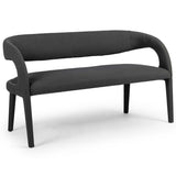 Hawkins Dining Bench, Boucle Charcoal-Furniture - Dining-High Fashion Home