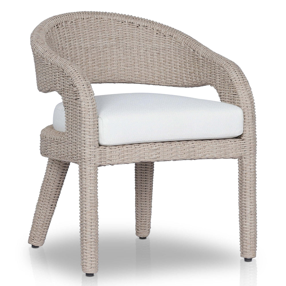 Hawkins Outdoor Dining Chair, Vintage White