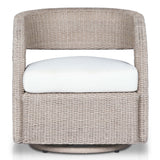 Hawkins Outdoor Swivel Chair, Vintage White by Four Hands