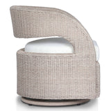 Hawkins Outdoor Swivel Chair, Vintage White by Four Hands