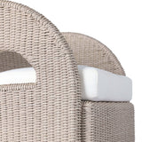 Hawkins Outdoor Swivel Chair, Vintage White by Four Hands