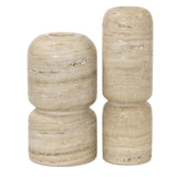 Haylen Vases, Light Travertine by Four Hands-Accessories-High Fashion Home