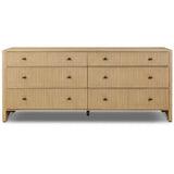 Hazel 6 Drawer Dresser, Light Wash by Four Hands-Furniture - Bedroom-High Fashion Home
