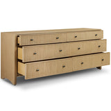 Hazel 6 Drawer Dresser, Light Wash by Four Hands-Furniture - Bedroom-High Fashion Home