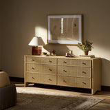 Hazel 6 Drawer Dresser, Light Wash by Four Hands-Furniture - Bedroom-High Fashion Home