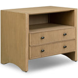 Hazel Nightstand, Light Wash by Four Hands-Furniture - Bedroom-High Fashion Home
