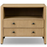 Hazel Nightstand, Light Wash by Four Hands-Furniture - Bedroom-High Fashion Home