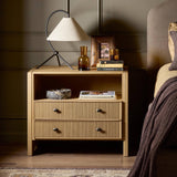 Hazel Nightstand, Light Wash by Four Hands-Furniture - Bedroom-High Fashion Home