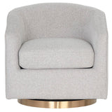 Hazel Swivel Chair, Belfast Heather Grey-Furniture - Chairs-High Fashion Home