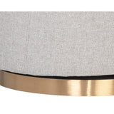 Hazel Swivel Chair, Belfast Heather Grey-Furniture - Chairs-High Fashion Home