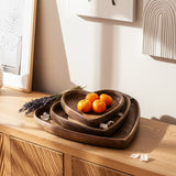 Heart Trays, Natural, Set of 3-Accessories-High Fashion Home