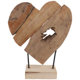 Heart on Stand, Natural-Accessories-High Fashion Home