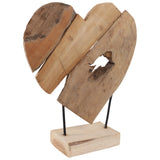 Heart on Stand, Natural-Accessories-High Fashion Home