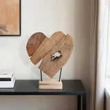 Heart on Stand, Natural-Accessories-High Fashion Home