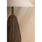 Heartwood Table Lamp, Patina Brass