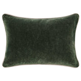 Heirloom Velvet Lumbar Pillow, Forrest Green-Accessories-High Fashion Home
