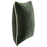 Heirloom Velvet Pillow, Forrest Green-Accessories-High Fashion Home