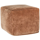 Heirloom Velvet Pouf, Hazel-Furniture - Chairs-High Fashion Home