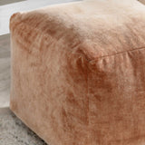 Heirloom Velvet Pouf, Hazel-Furniture - Chairs-High Fashion Home