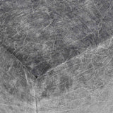 Heirloom Velvet Pouf, Stone Gray-Furniture - Chairs-High Fashion Home