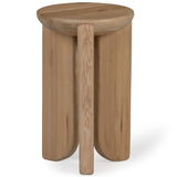 Hemi Short Side Table, Natural