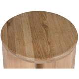 Hemi Short Side Table, Natural