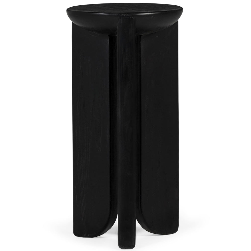 Hemi Tall Side Table, Charcoal