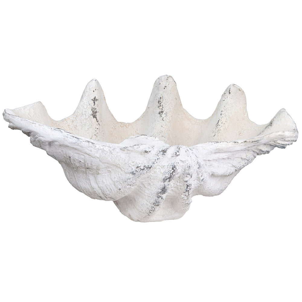Henley Shell Sculpture, White-Accessories-High Fashion Home