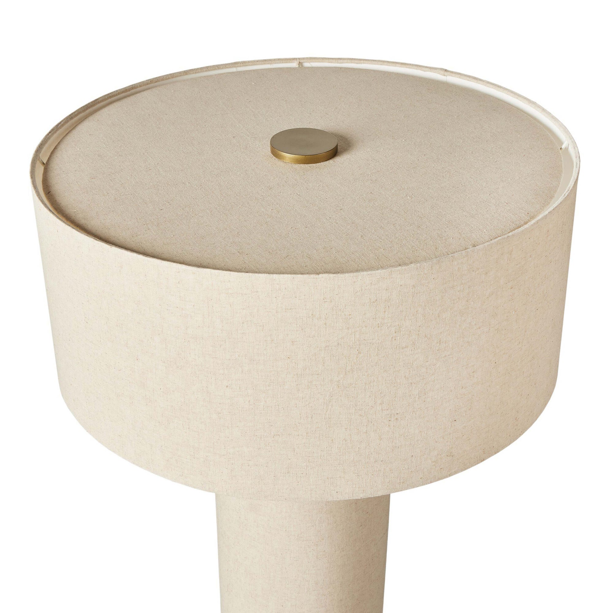 Hensley Floor Lamp Flax Linen High Fashion Home