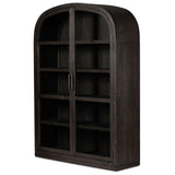 Hepburn Wide Cabinet, Dark Anthracite by Four Hands-Furniture - Storage-High Fashion Home