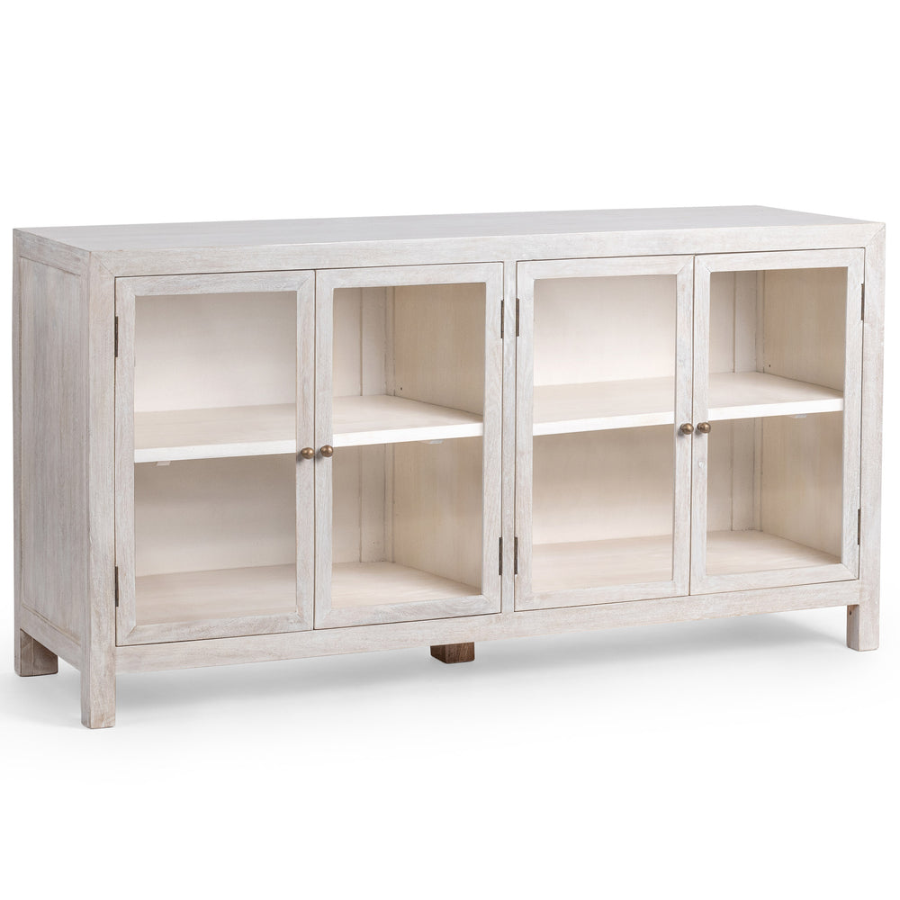 Hera 4 Door Buffet, Creamwood-Furniture - Storage-High Fashion Home