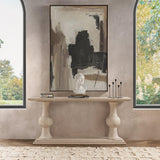 Hera Console Table, Creamwood-Furniture - Accent Tables-High Fashion Home