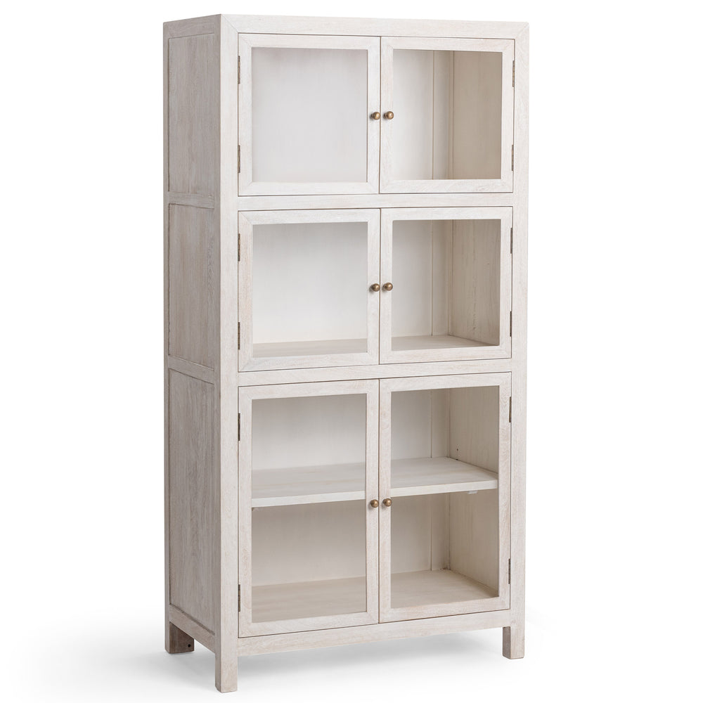 Hera Display Cabinet, Creamwood-Furniture - Storage-High Fashion Home