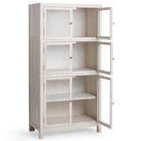 Hera Display Cabinet, Creamwood-Furniture - Storage-High Fashion Home