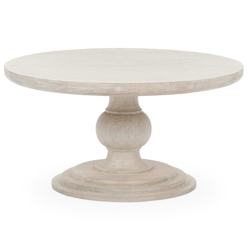 Hera Round Coffee, Creamwood-Furniture - Accent Tables-High Fashion Home